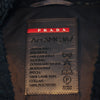 Prada Charcoal Grey Cashmere Blend Knit Down Jacket