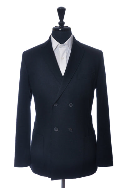 Edmonton Consignment Harris Wharf Black Flannel Double Breasted Blazer