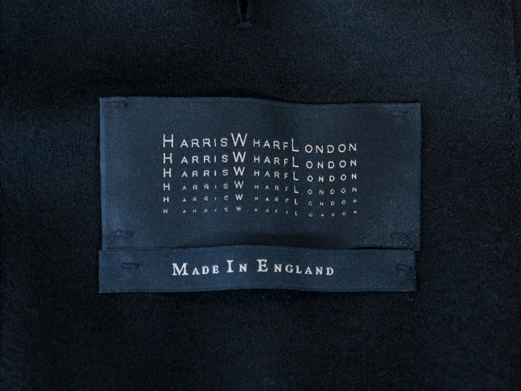 Edmonton Consignment Harris Wharf Black Flannel Double Breasted Blazer
