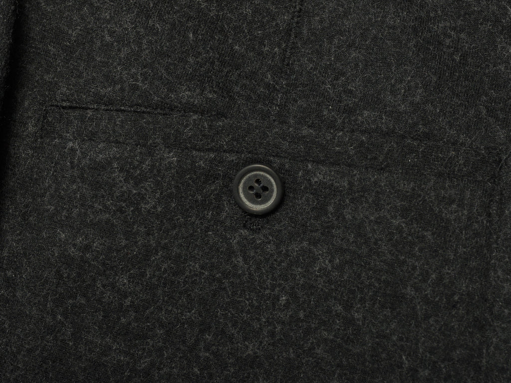 Lanvin Charcoal Grey Pleated Drawstring Trousers