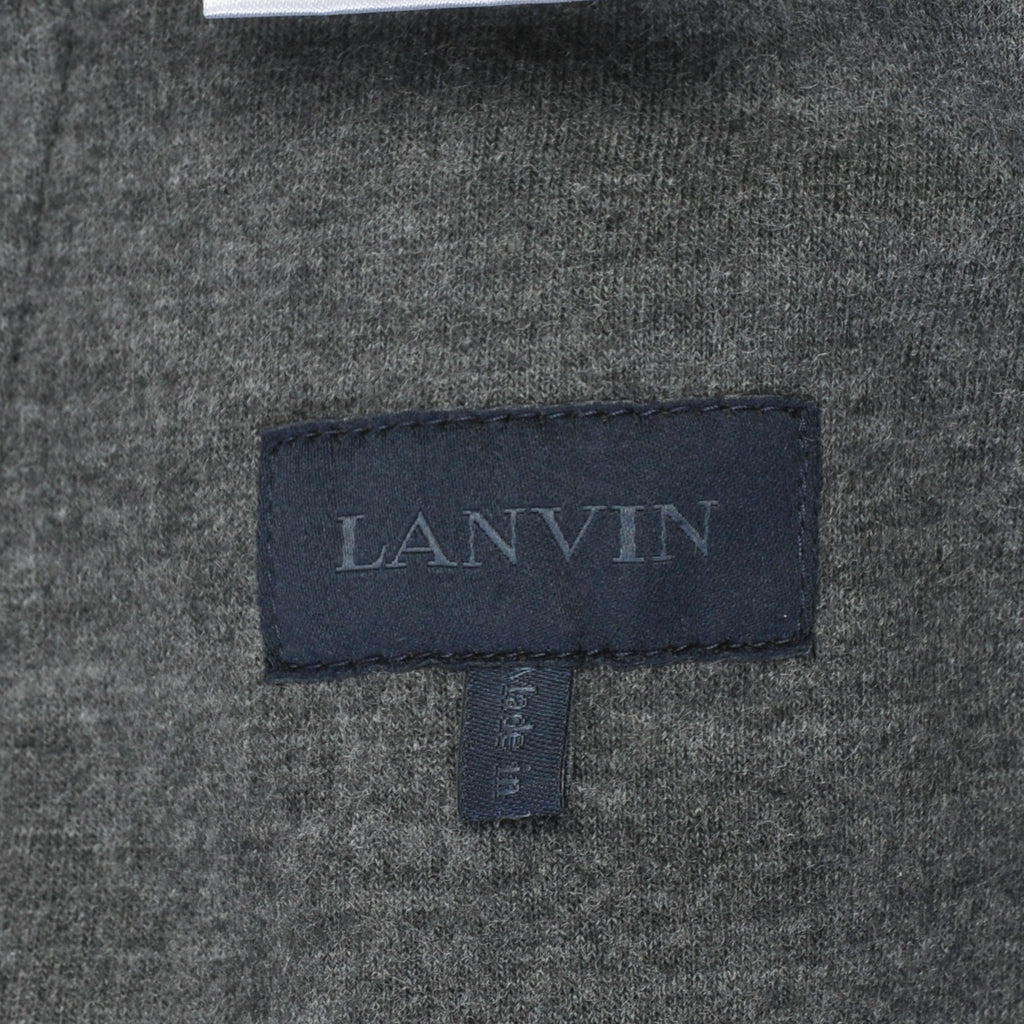 Lanvin Charcoal Grey Pleated Drawstring Trousers