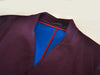 Armani Collezioni Merlot Cotton Jersey Twill Jacket