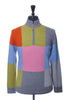 Panicale Grey Color Block Supergeelong Quarter Zip