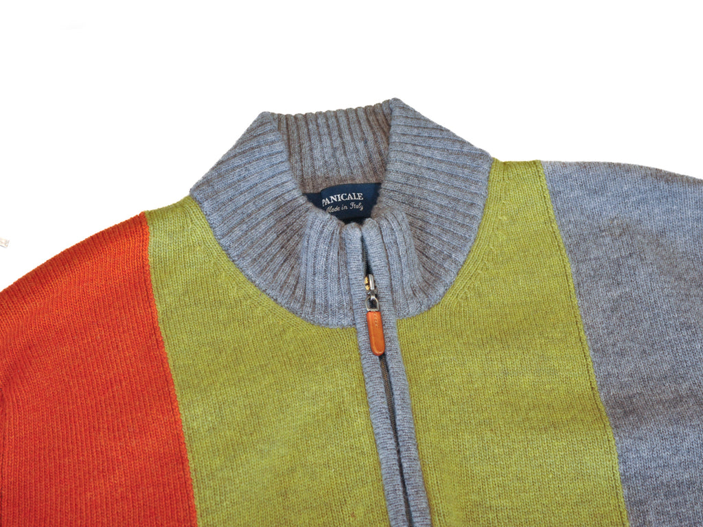 Panicale Grey Color Block Supergeelong Quarter Zip