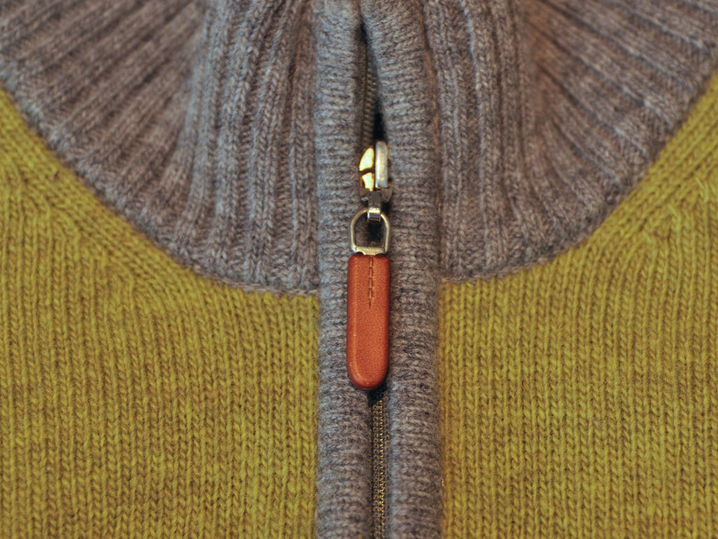 Panicale Grey Color Block Supergeelong Quarter Zip