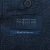 Harris Wharf London Navy Blue Check Unstructured Blazer