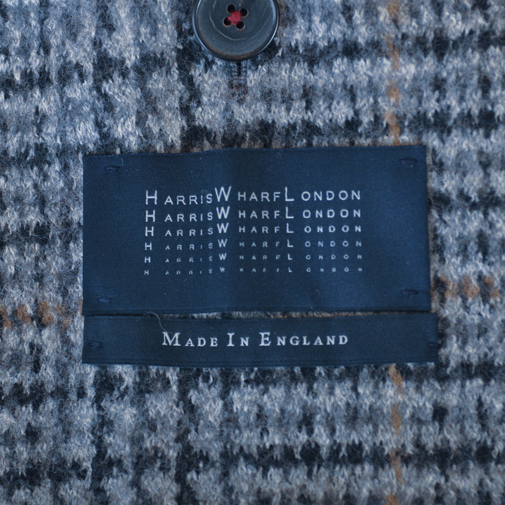 Harris Wharf London Grey Twill Unstructured Blazer