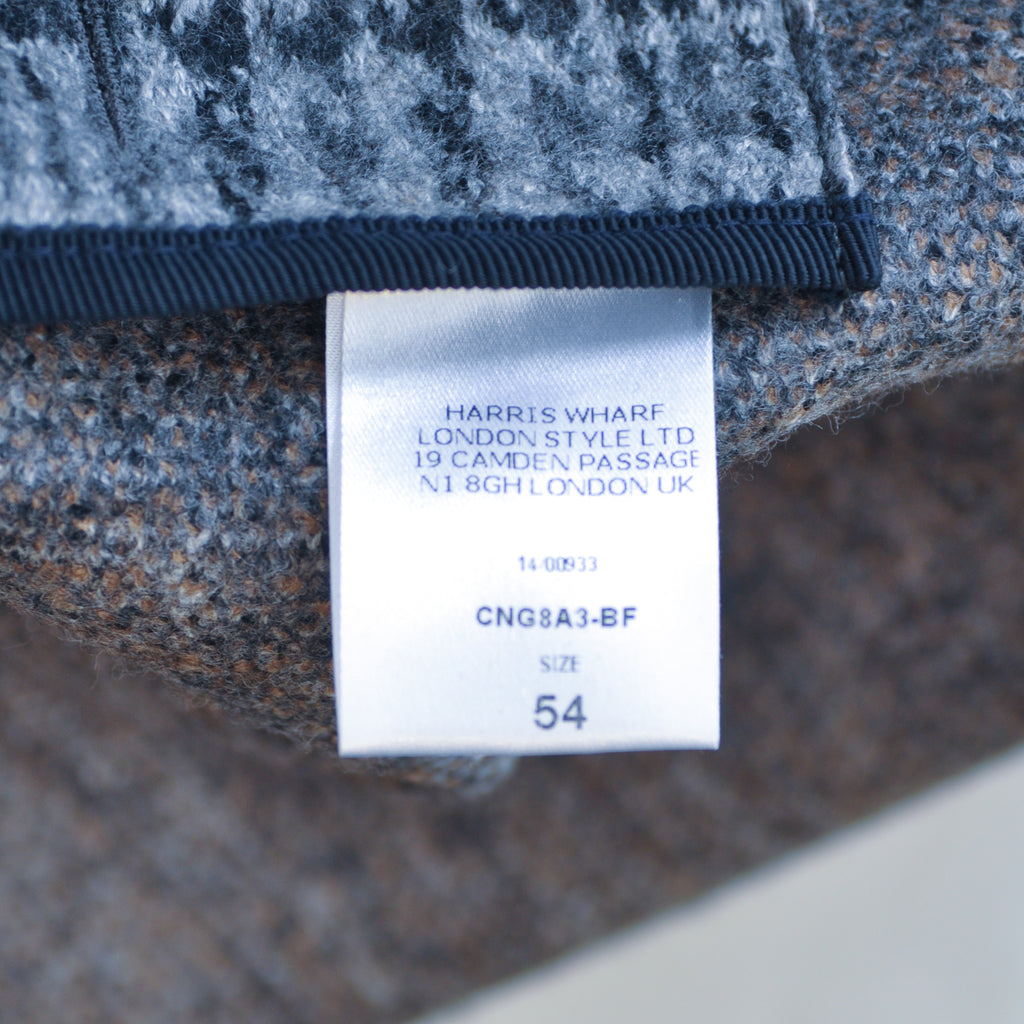 Harris Wharf London Grey Twill Unstructured Blazer