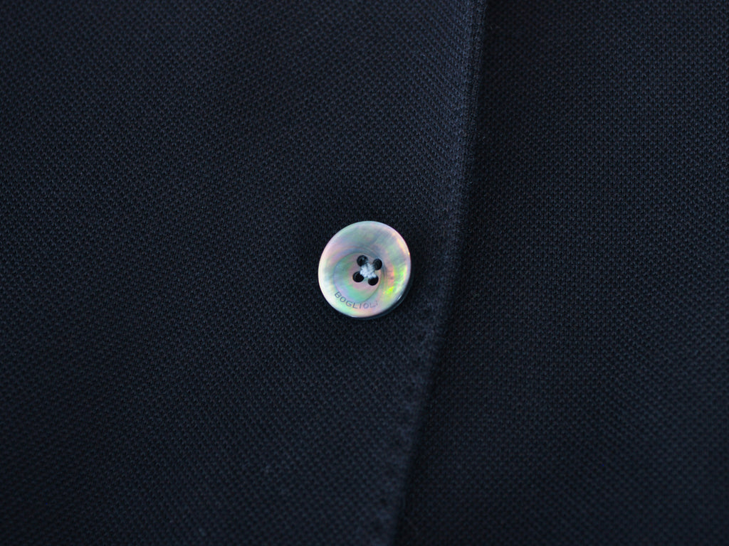 Boglioli Black Cotton Blend Knit Dover Blazer