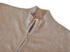 Hawick of Scotland Brown Cashmere Full Zip Sweater