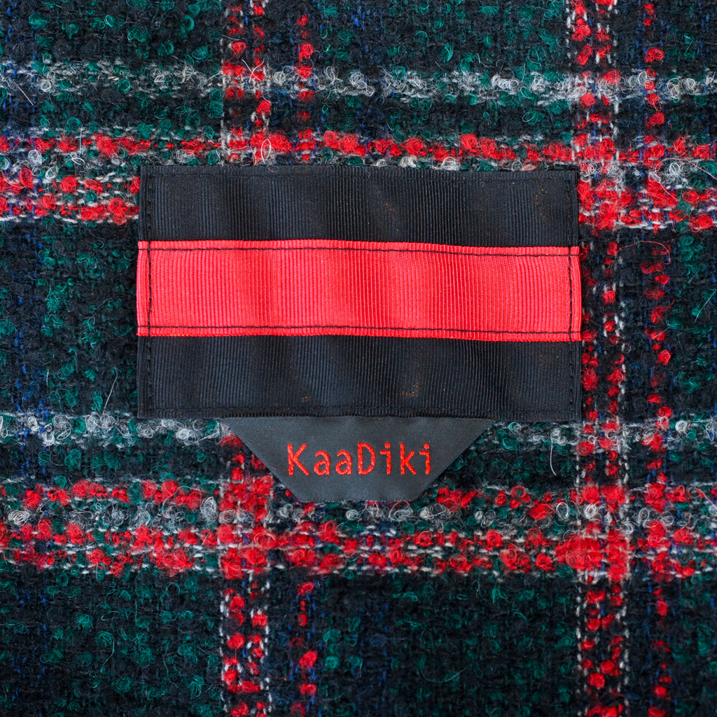 KaaDiki Red on Green Check Coat