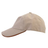 Hermes Navy Beige Cotton Baseball Cap