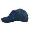 Hermes Navy Blue Check Wool Linen Baseball Cap