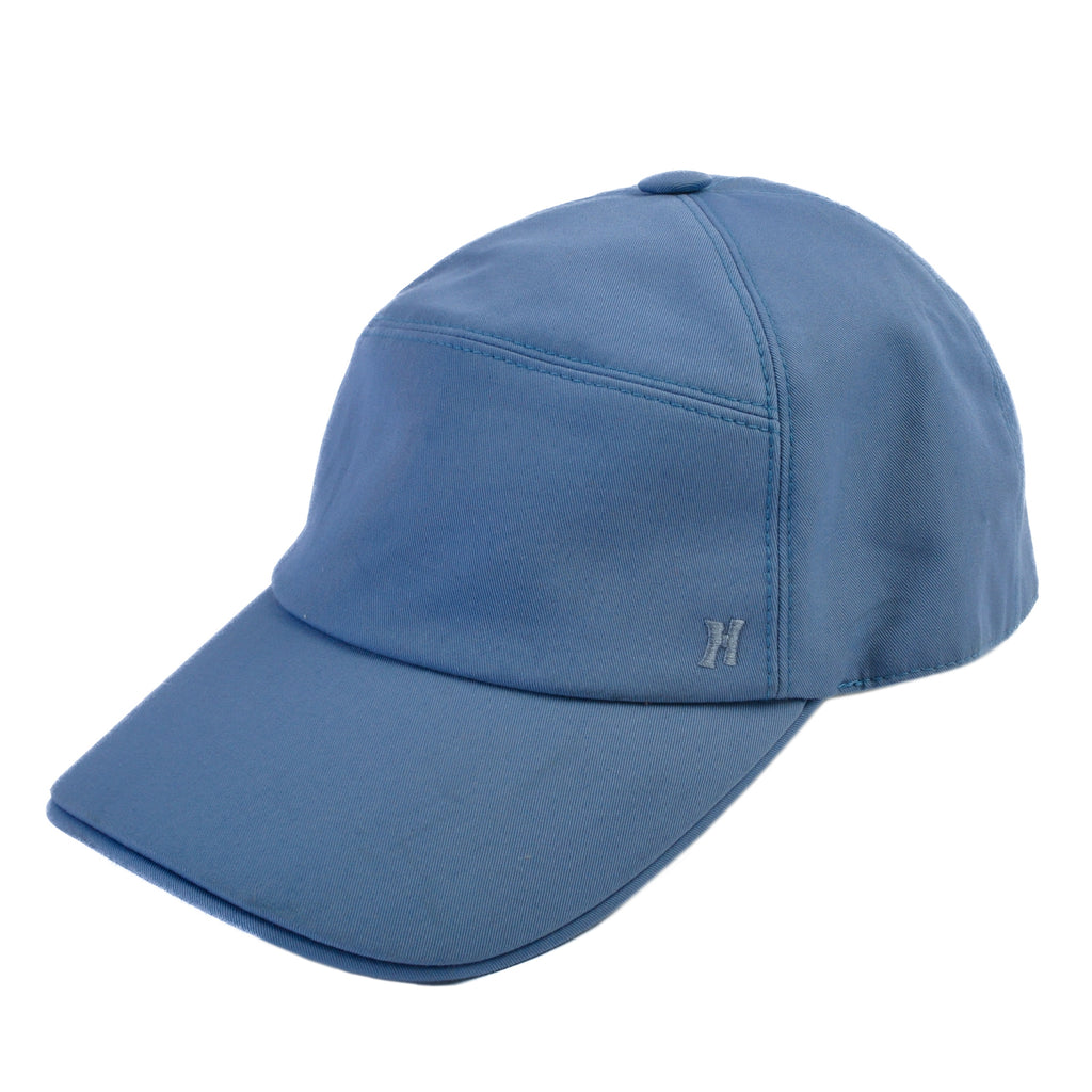 Hermes Light Blue Cotton Baseball Cap