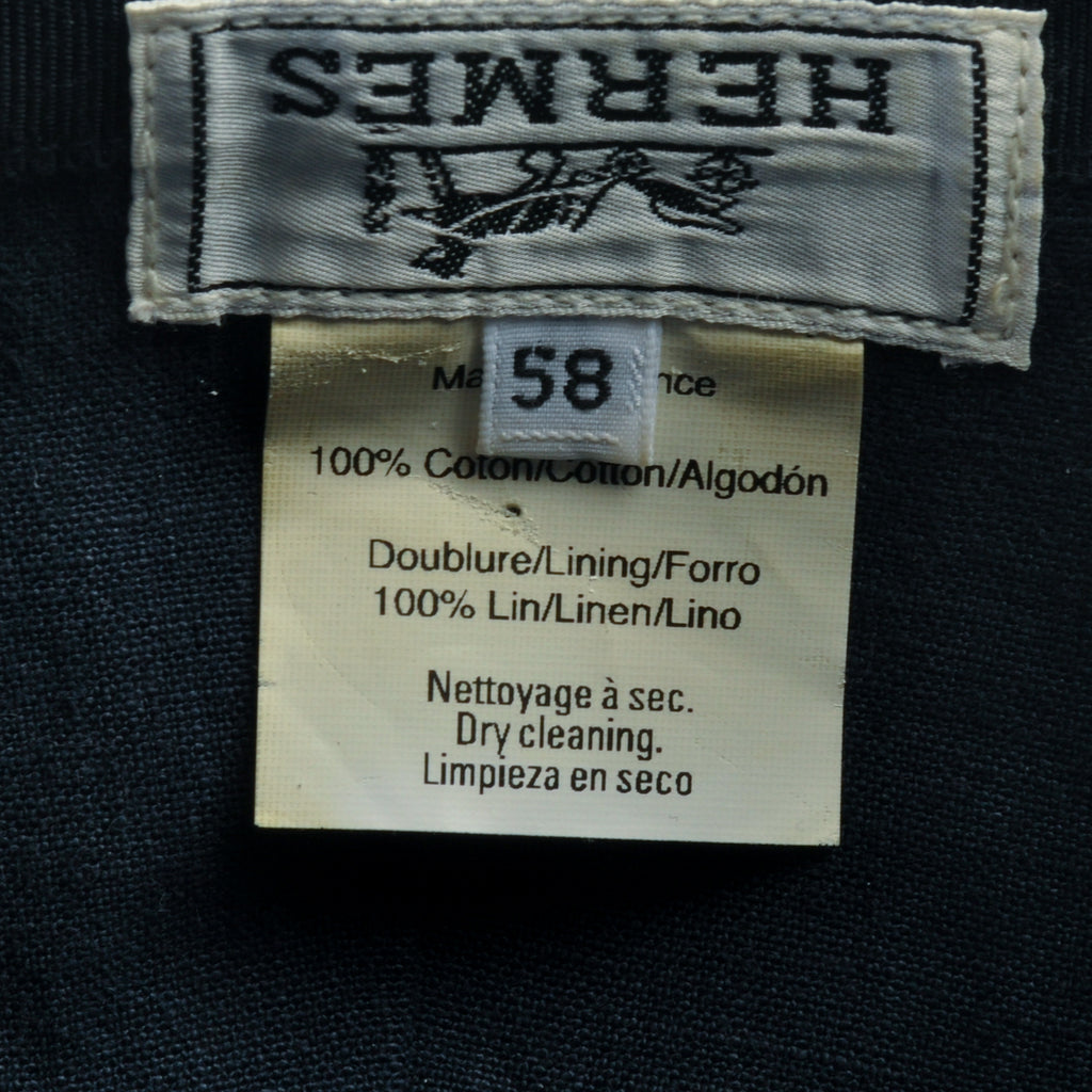 Hermes Light Blue Cotton Baseball Cap
