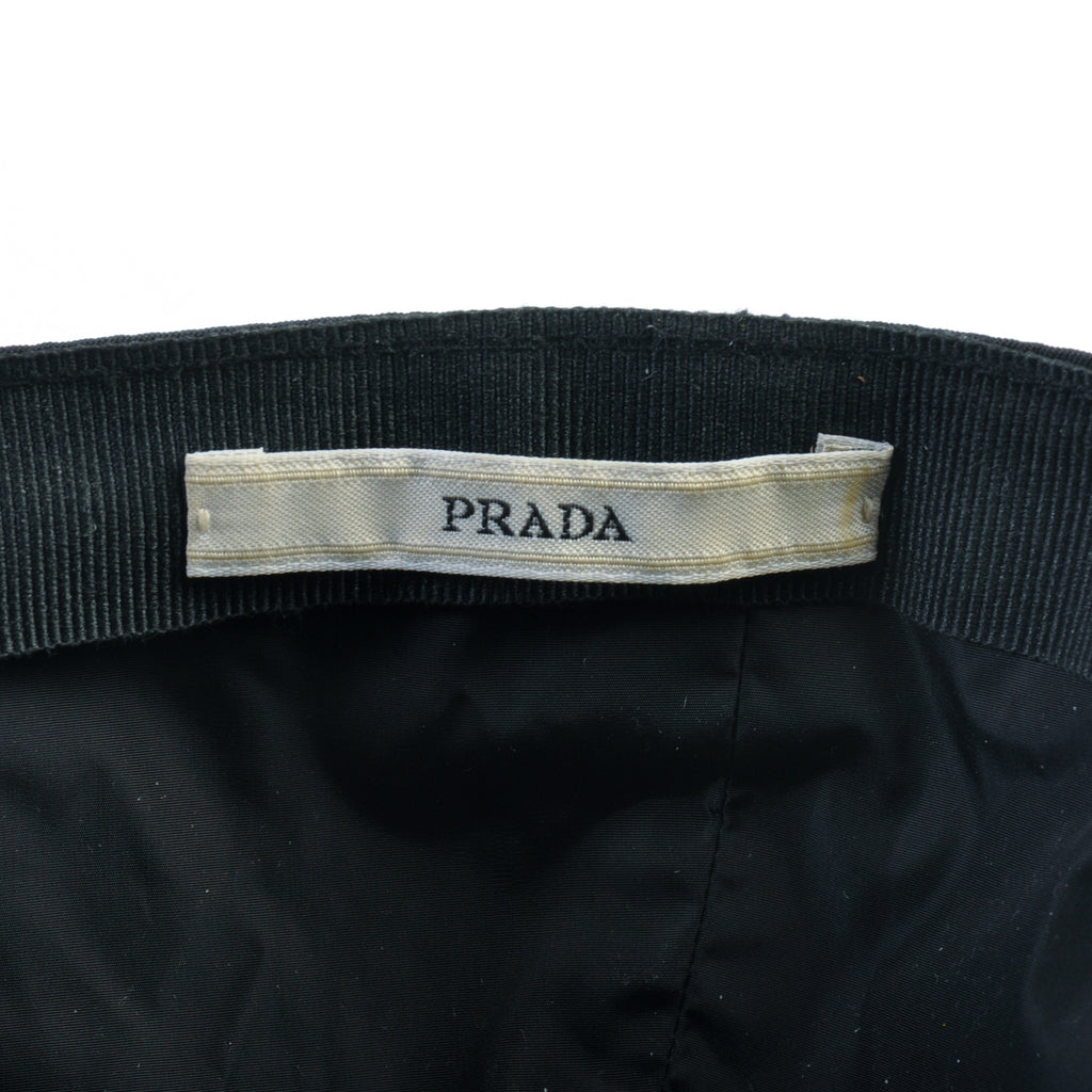 Prada Black Nylon Baseball Hat