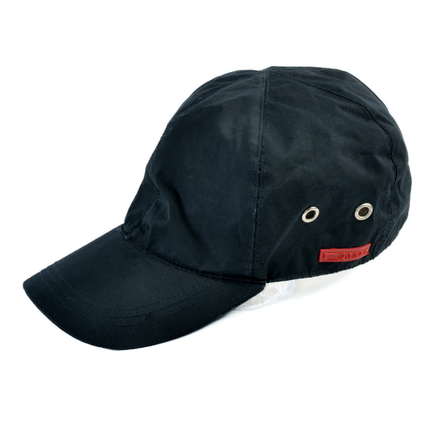 Prada Black Luna Rosa Baseball Hat