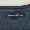 John Varvatos Dark Grey Merino Wool Blend V-Neck Sweater