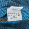 Ferrante Teal Blue Houndstooth Quarter Zip Sweater