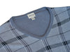 Armani Collezioni Grey Check V-Neck Sweater