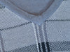 Armani Collezioni Grey Check V-Neck Sweater