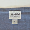 Armani Collezioni Grey Check V-Neck Sweater