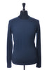 John Smedley Blue Merino Wool Crew Neck Sweater