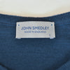 John Smedley Blue Merino Wool Crew Neck Sweater