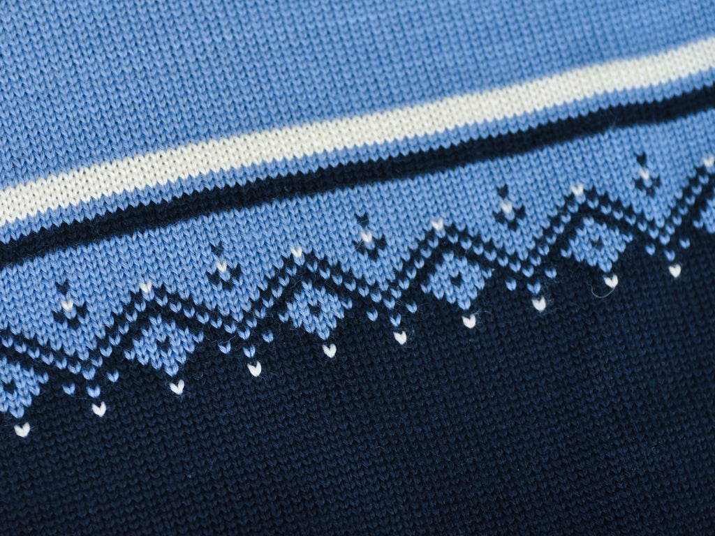 Dale of Norway Navy Blue Merino Wool Nordic Quarter Zip