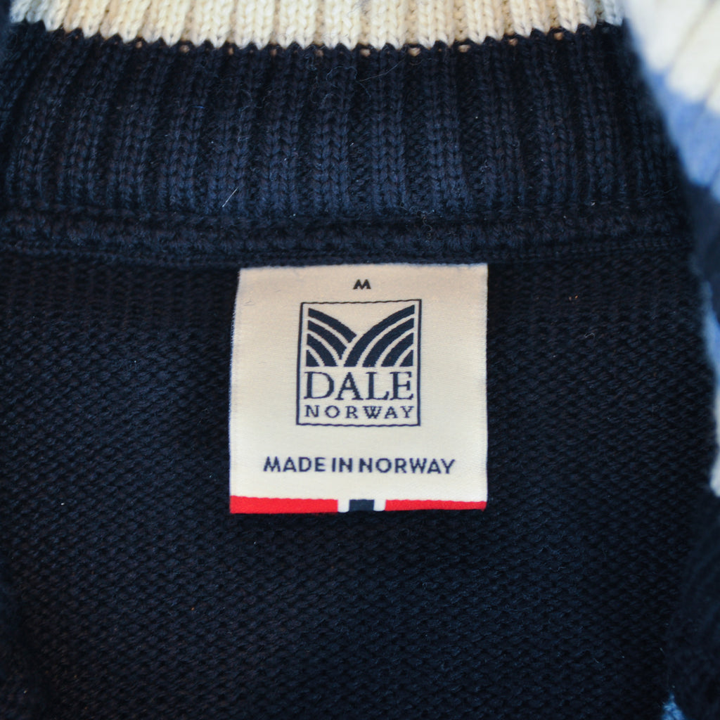Dale of Norway Navy Blue Merino Wool Nordic Quarter Zip