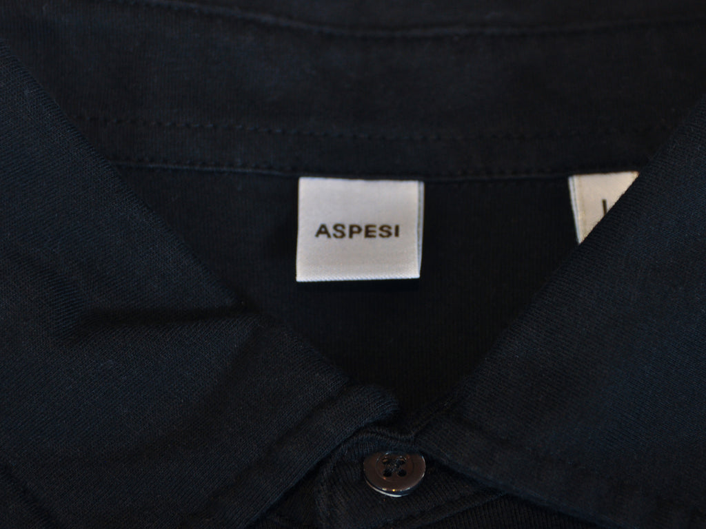 Aspesi Black Polo Shirt