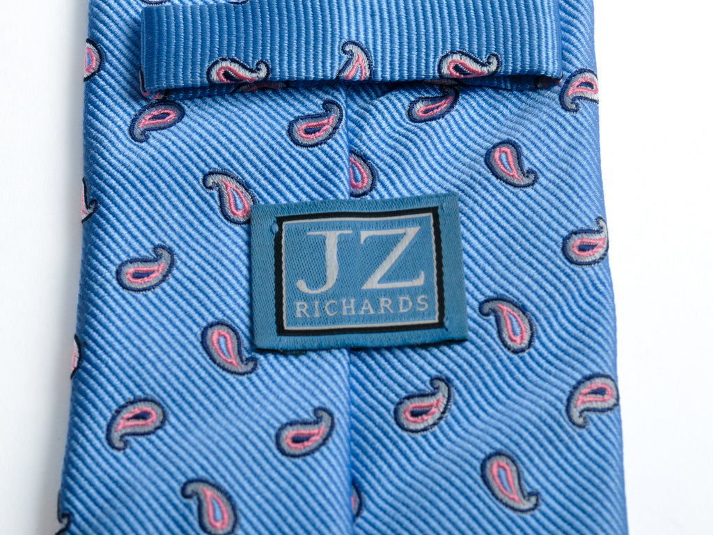 J.Z. Richards Light Blue Paisley Tie