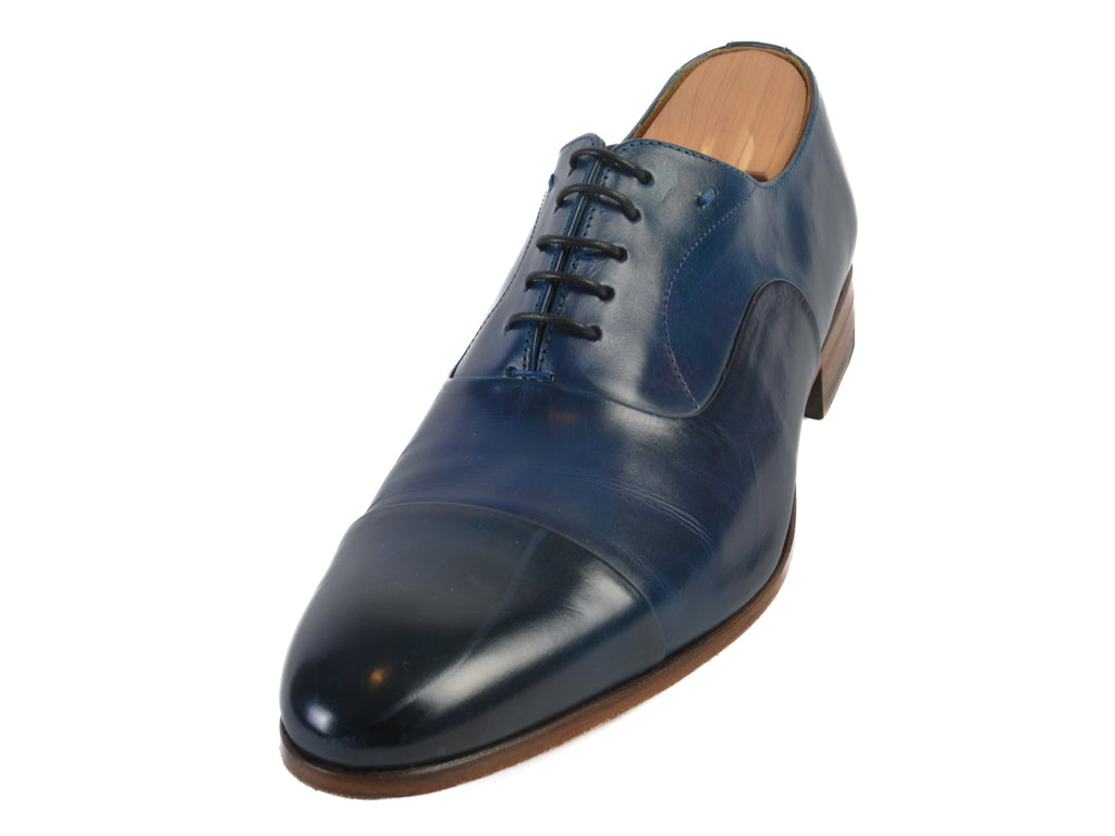 Paradigma Navy Blue Cap Toe Oxfords
