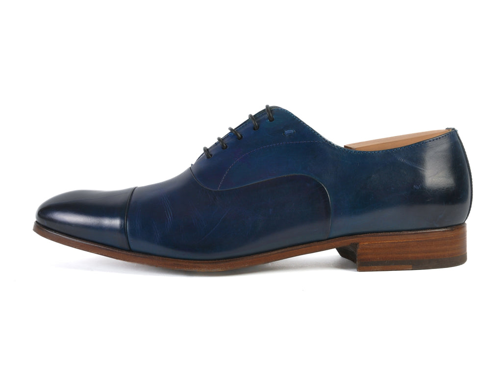 Paradigma Navy Blue Cap Toe Oxfords