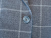 Luigi Bianchi Grey Windowpane Check Blazer
