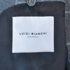 Luigi Bianchi Grey Windowpane Check Blazer