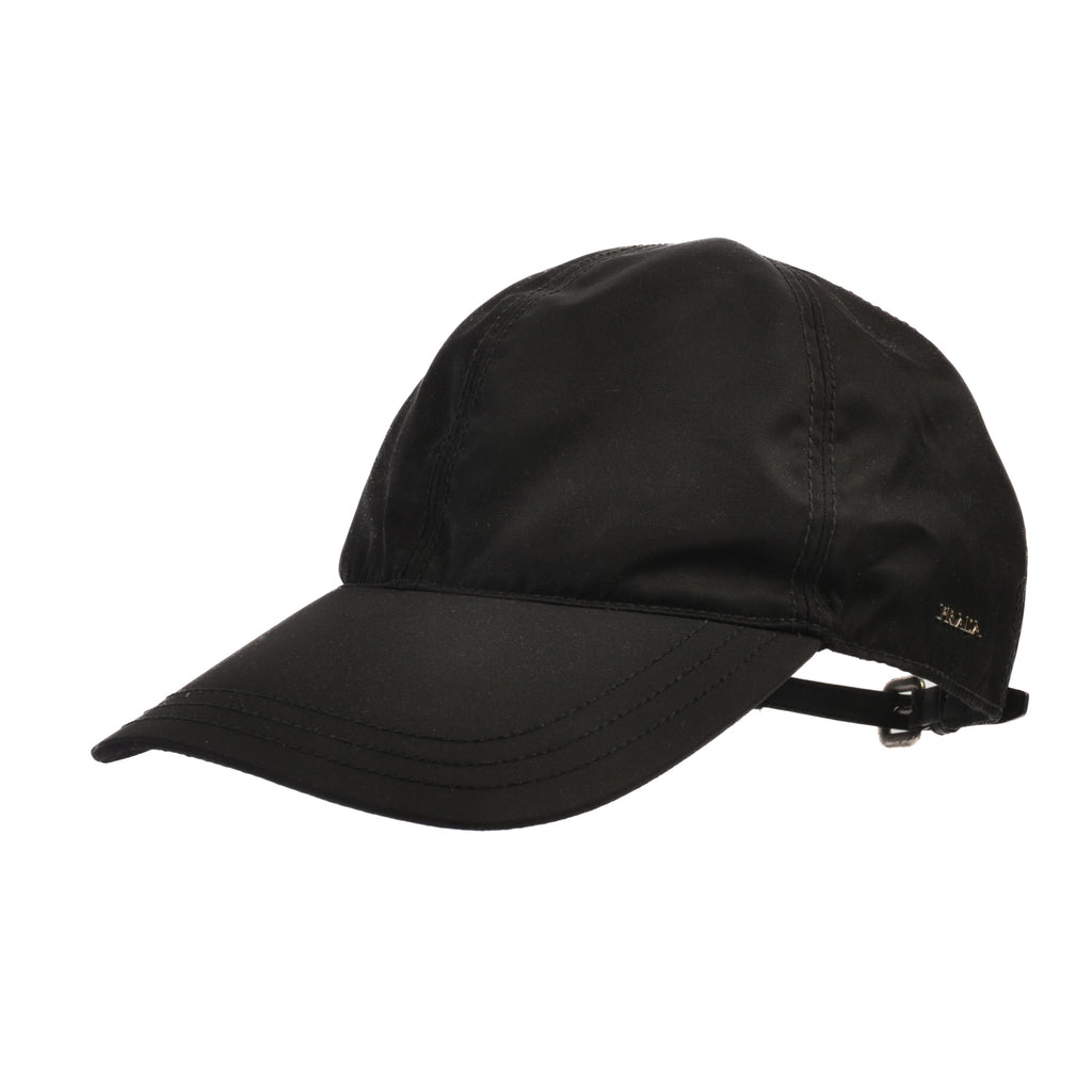 Prada Black Nylon Baseball Hat