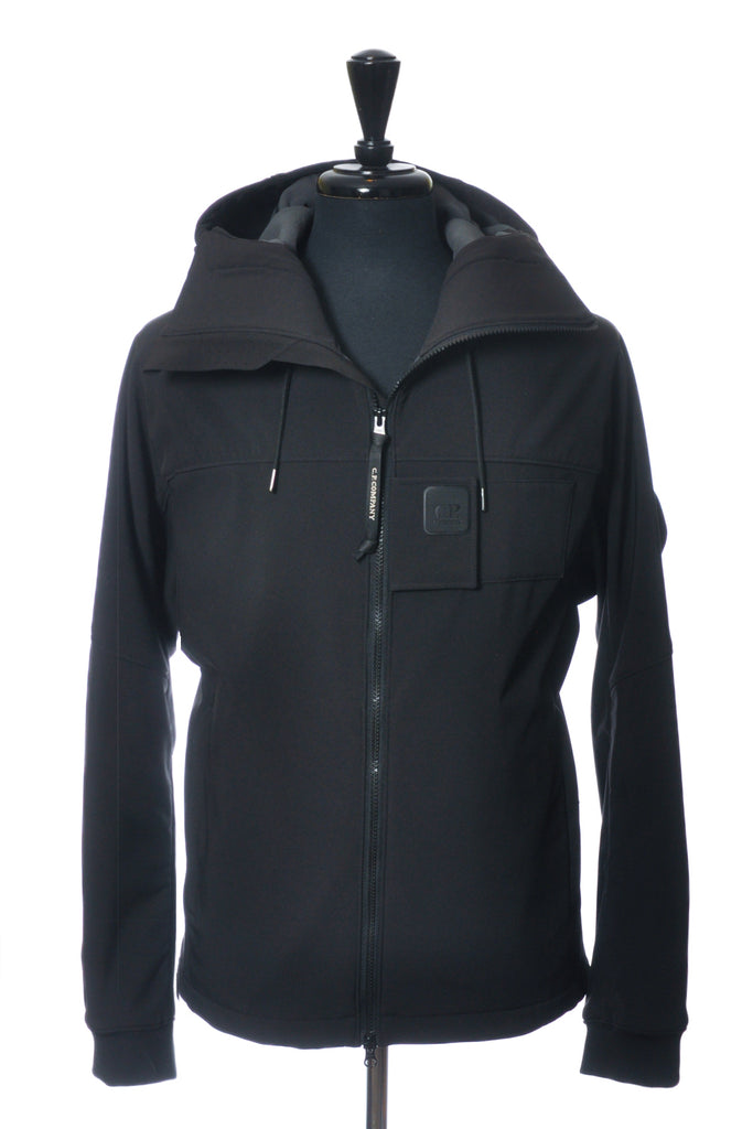 C.P. Company Black Technical Soft Shell Jacket