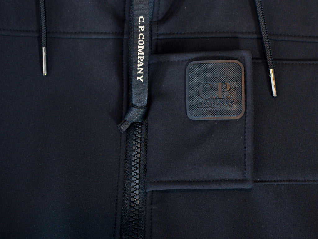 C.P. Company Black Technical Soft Shell Jacket