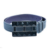 Elliot Rhodes Grey Embroidered Leather Belt