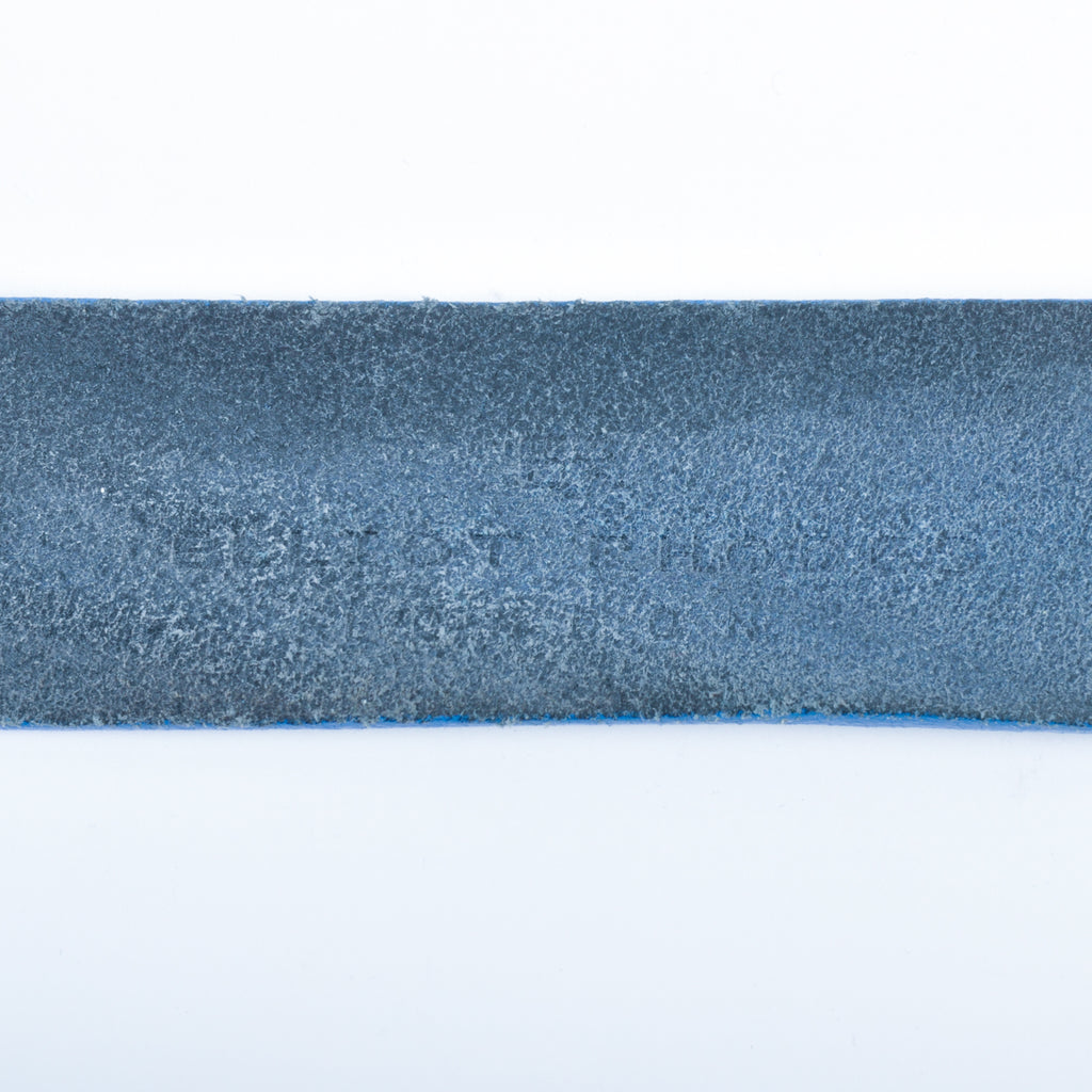 Elliot Rhodes Grey on Blue Textured Leather Belt