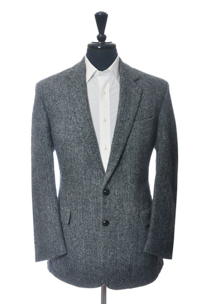 Harris Tweed Grey Herringbone Tweed Blazer
