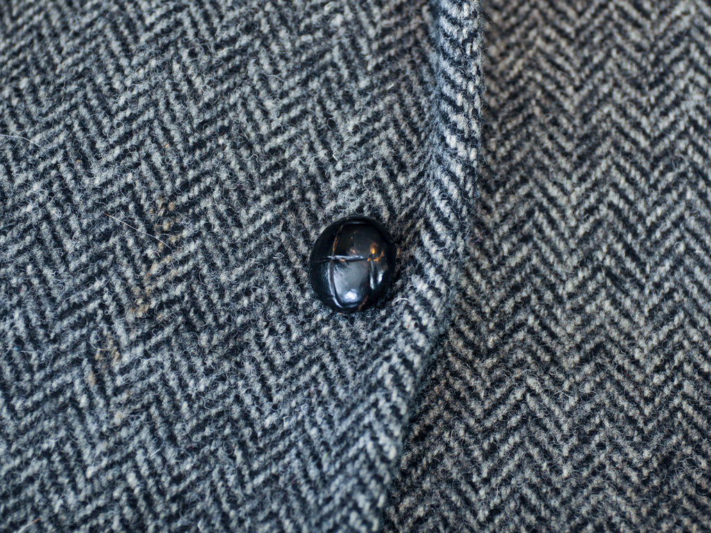 Harris Tweed Grey Herringbone Tweed Blazer