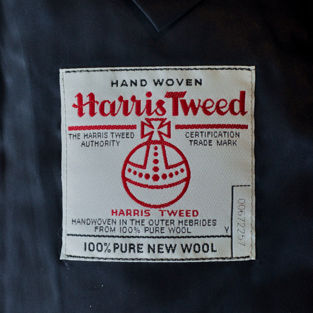 Harris Tweed Grey Herringbone Tweed Blazer