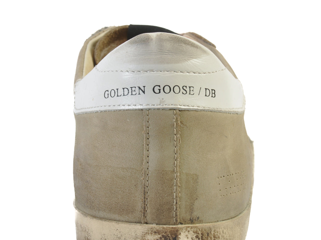 Golden Goose Deluxe Brand Light Brown Distressed Sneakers
