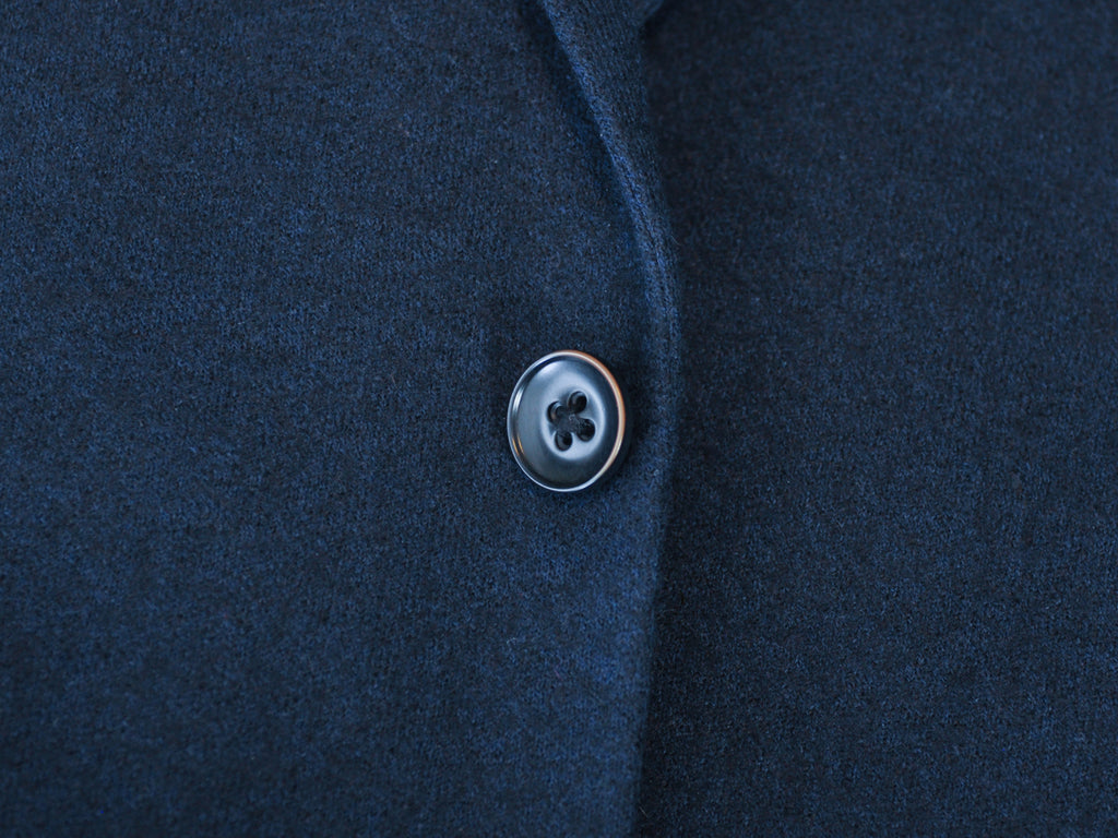 Matinique Navy Blue Jersey Flannel George Blazer