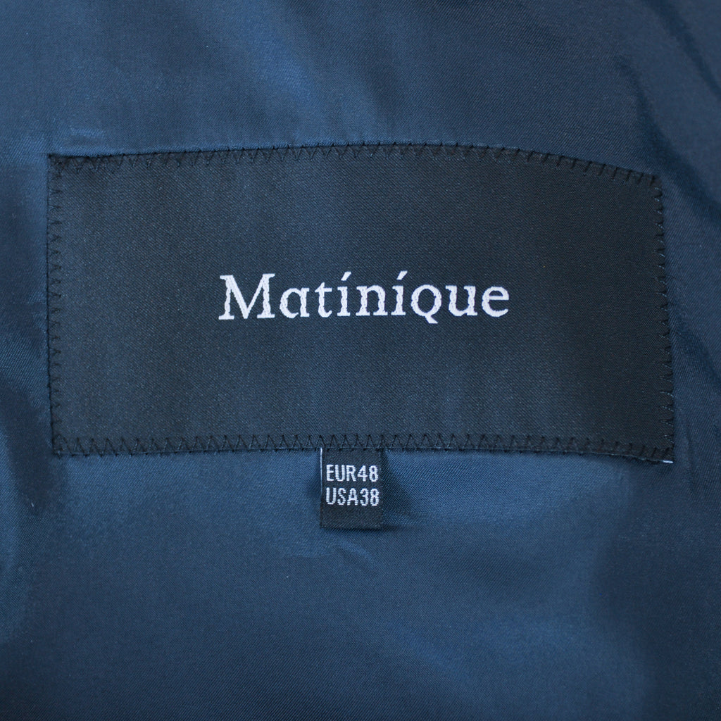 Matinique Navy Blue Jersey Flannel George Blazer