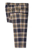 Etro Brown and Navy Plaid Pants