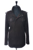 Cole Haan Brown Leather Accented Twill Jacket