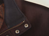 Cole Haan Brown Leather Accented Twill Jacket